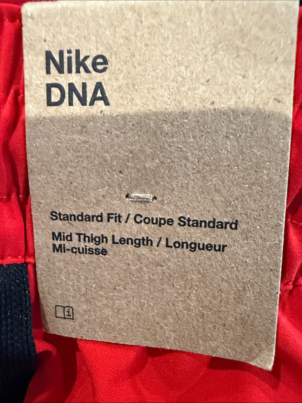 Men Nike DNA Red Shorts with Black & White Trim - Picture 6 of 6